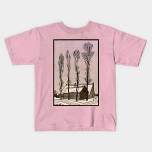 Winter scene Kids T-Shirt